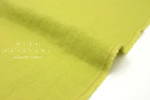 100% washed linen - lime