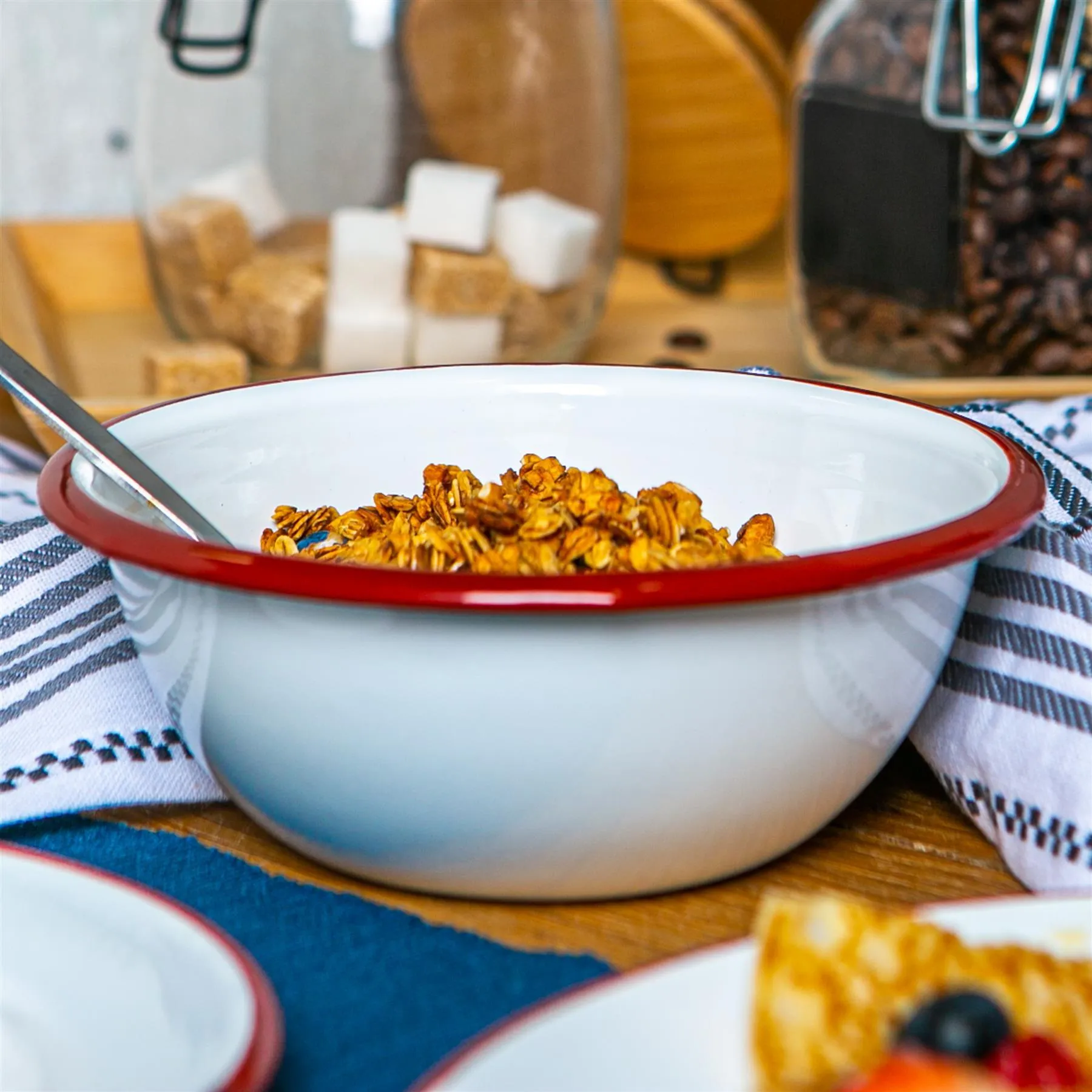 16cm White Enamel Bowls - Pack of Six - By Argon Tableware