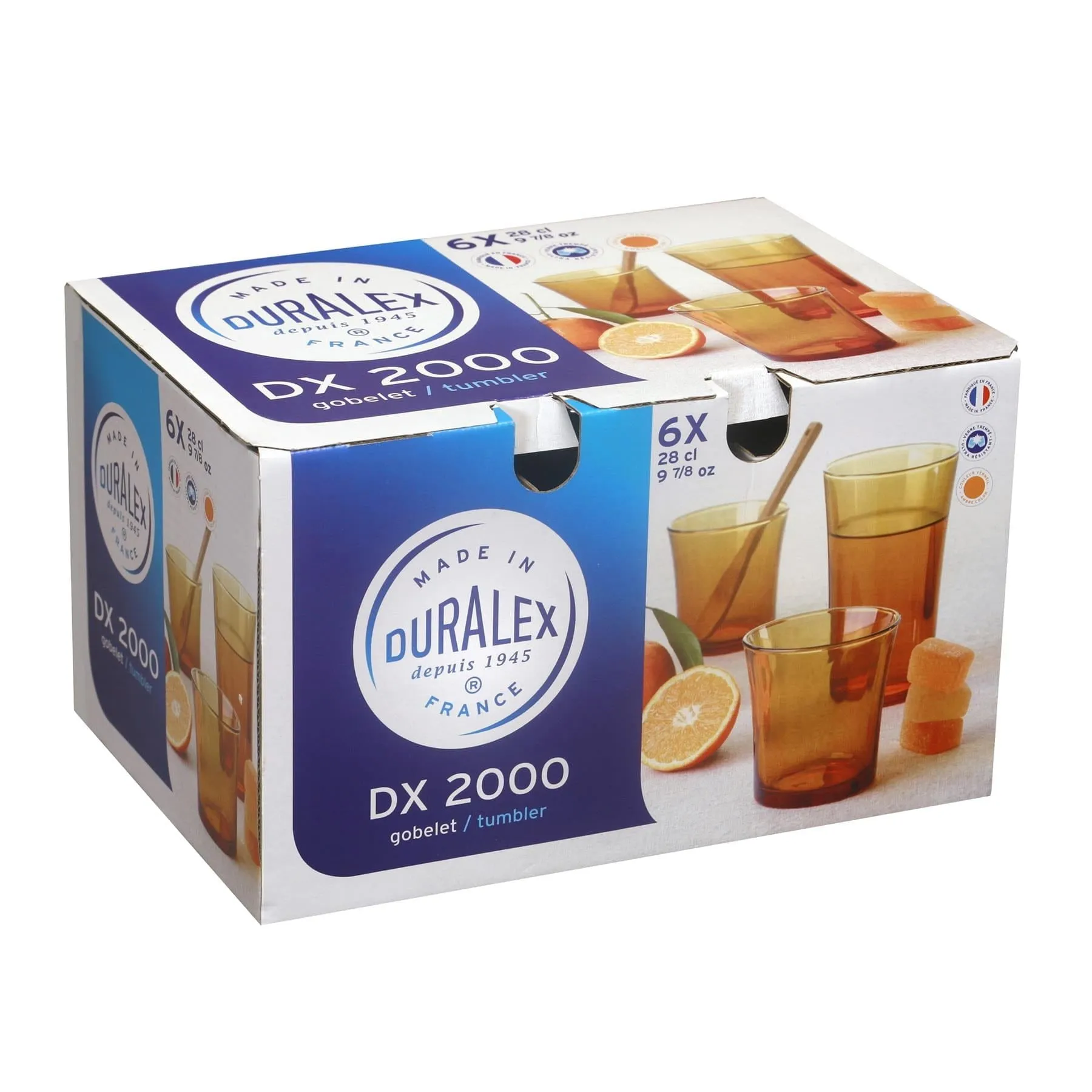 280ml Lys Highball Glasses - Pack of Six  - By Duralex