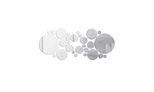 30PCS Mirror Wall Decals Round Circle Stickers