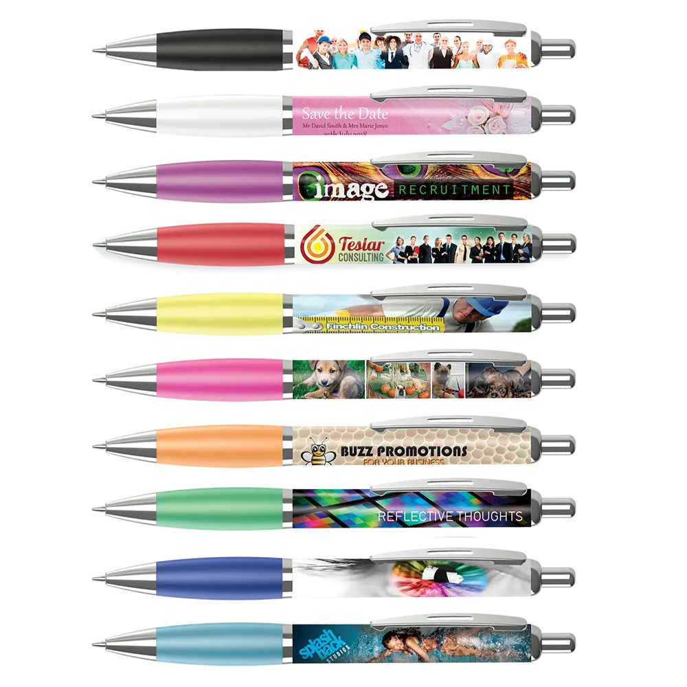 360° Wrap Curvy Pens - Unprinted sample