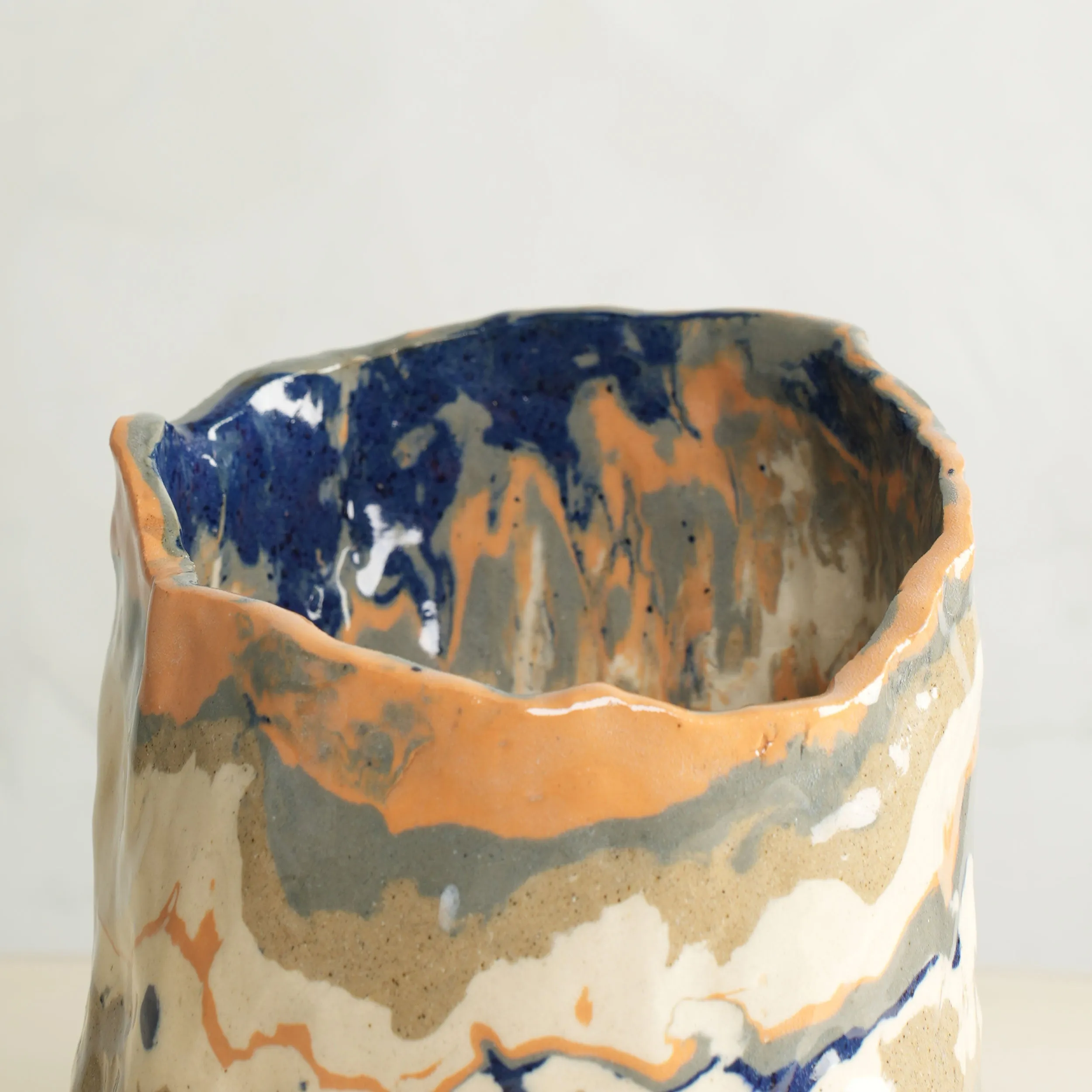 Abstract Marbled Vase