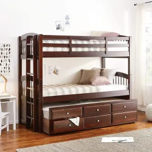 ACME Micah Bunk Bed & Trundle (Twin/Twin) in Espresso 40000