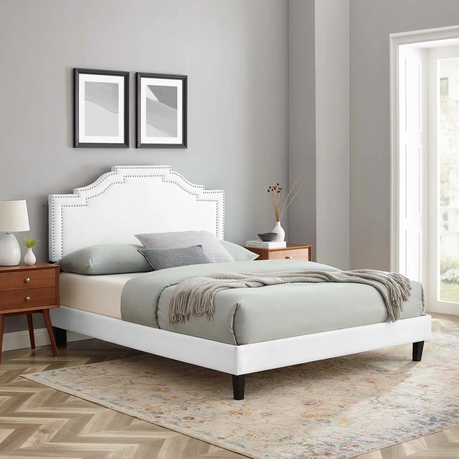 Adelaide Performance Velvet Platform Bed by Modway