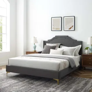 Adelaide Performance Velvet Platform Bed by Modway