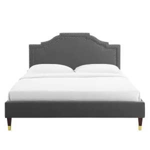 Adelaide Performance Velvet Platform Bed by Modway