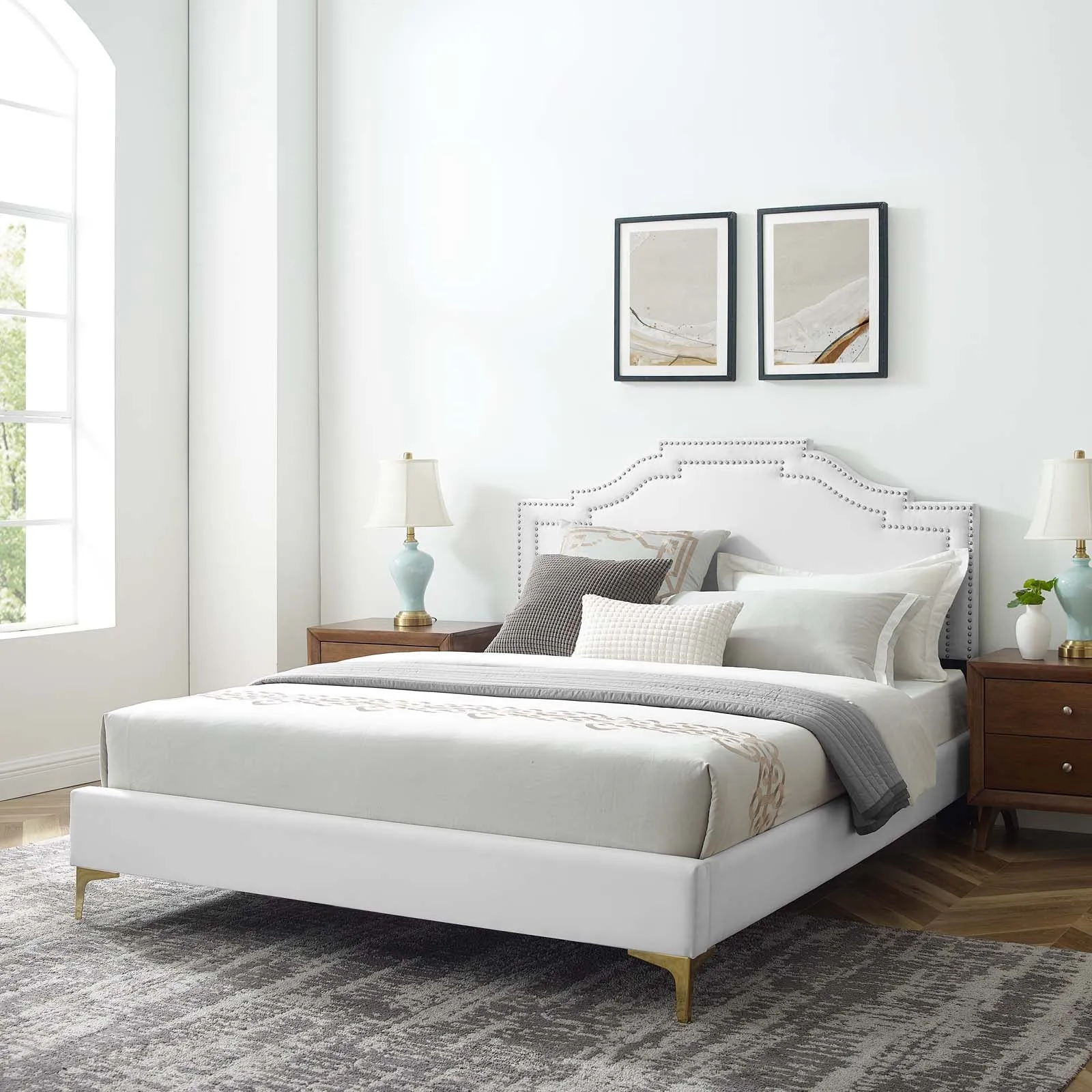 Adelaide Performance Velvet Platform Bed by Modway