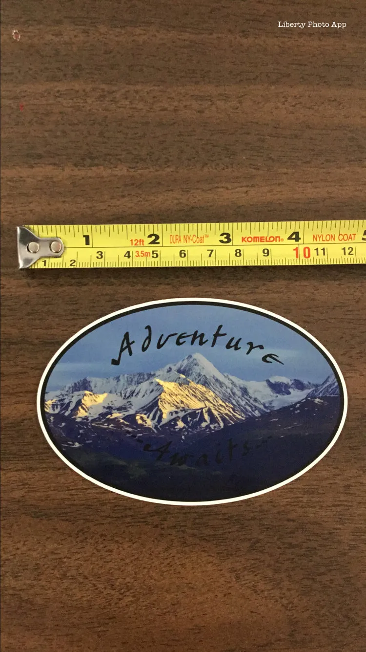 Adventure Oval Sticker