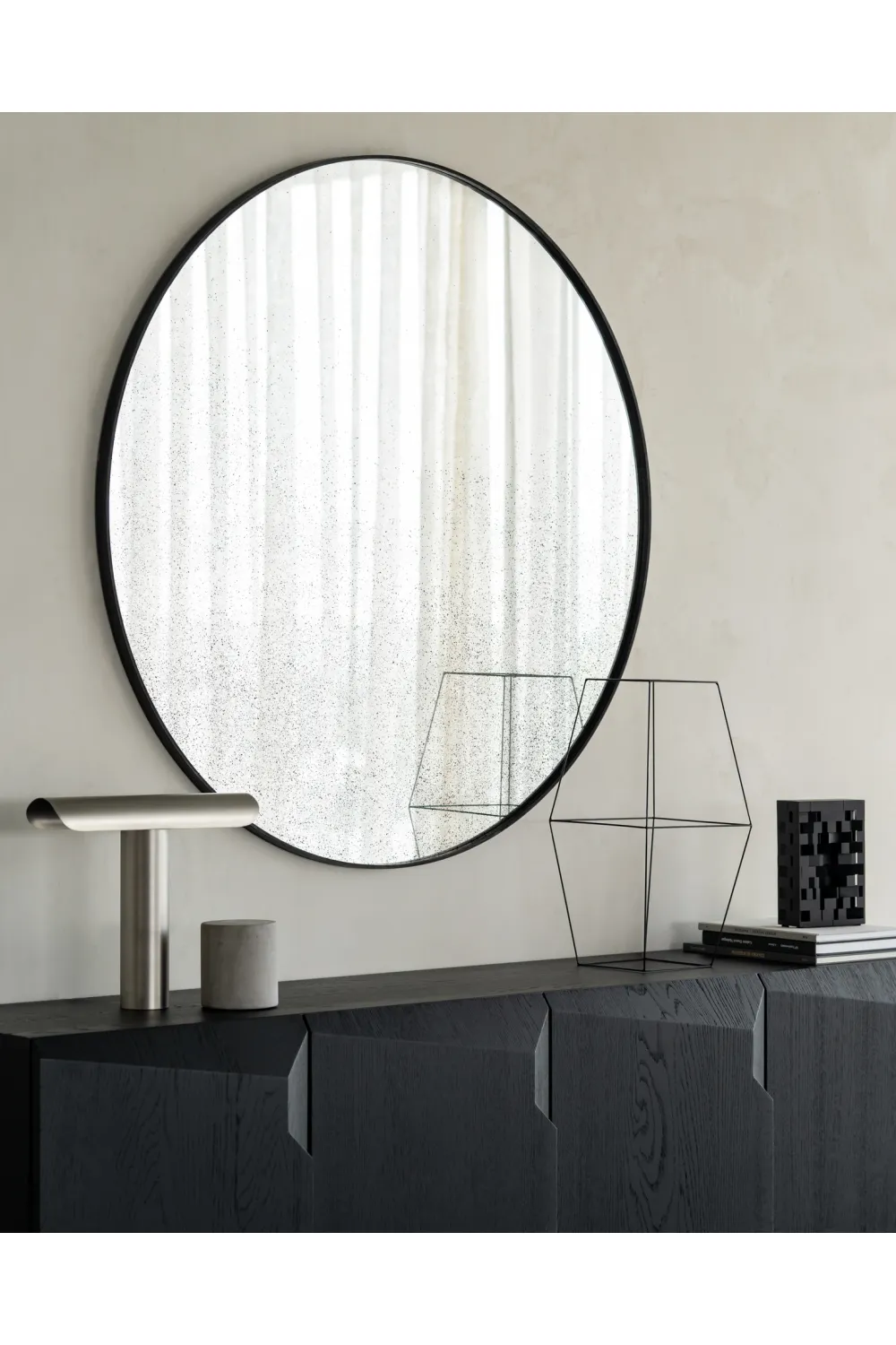 Aged Round Mirror | Ethnicraft Aged