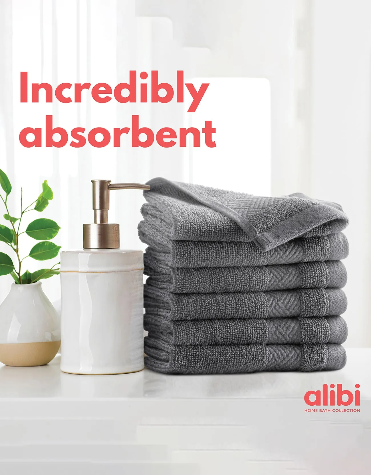 Alibi Wash Cloth (12Pieces Pack)