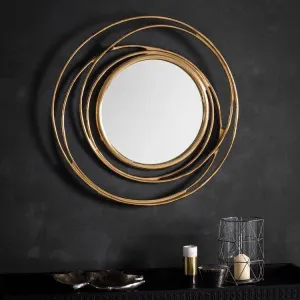 Allende Mirror Small - Gold/Silver