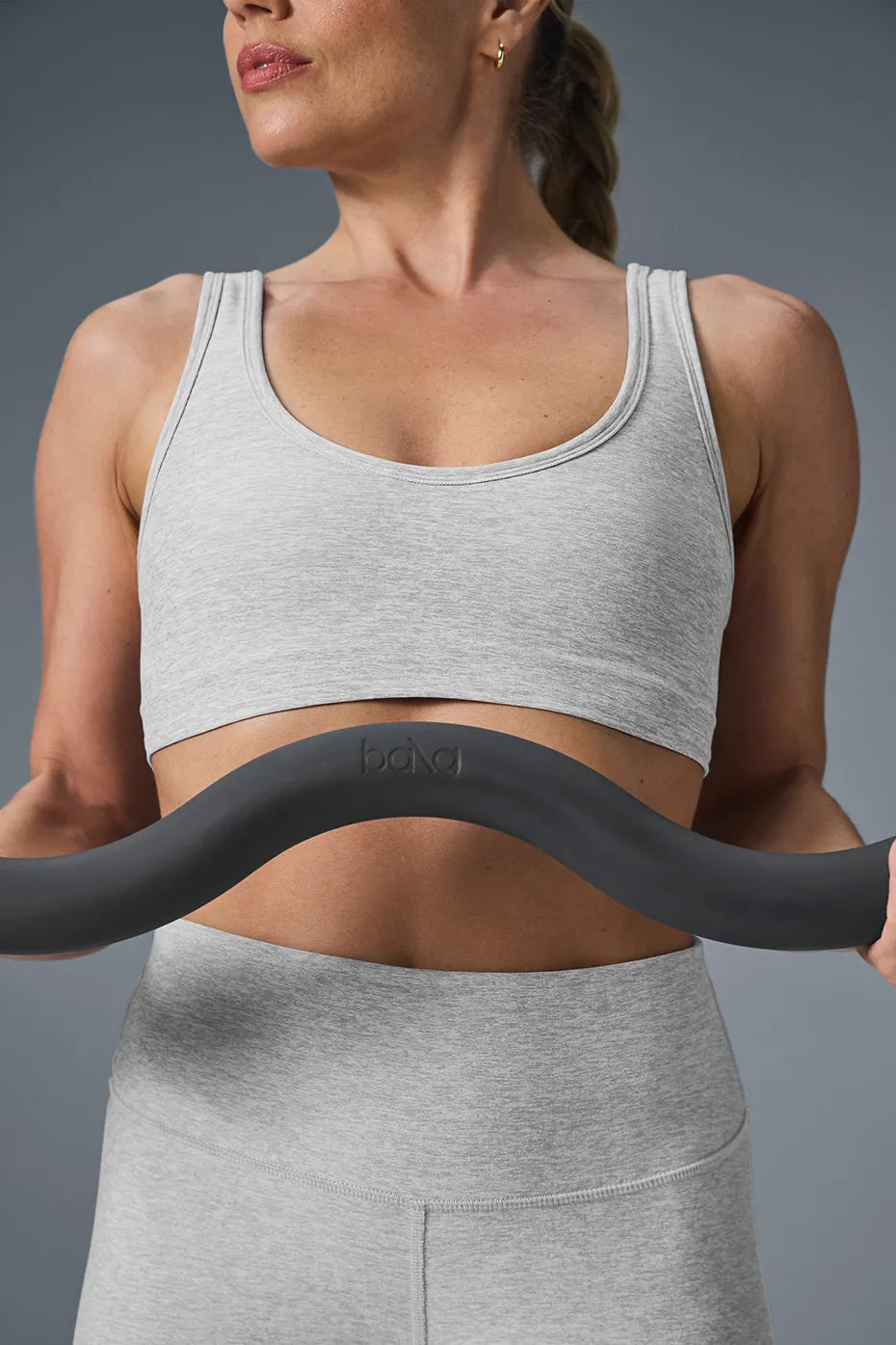 Alosoft Center Stage Bra - Athletic Heather Grey