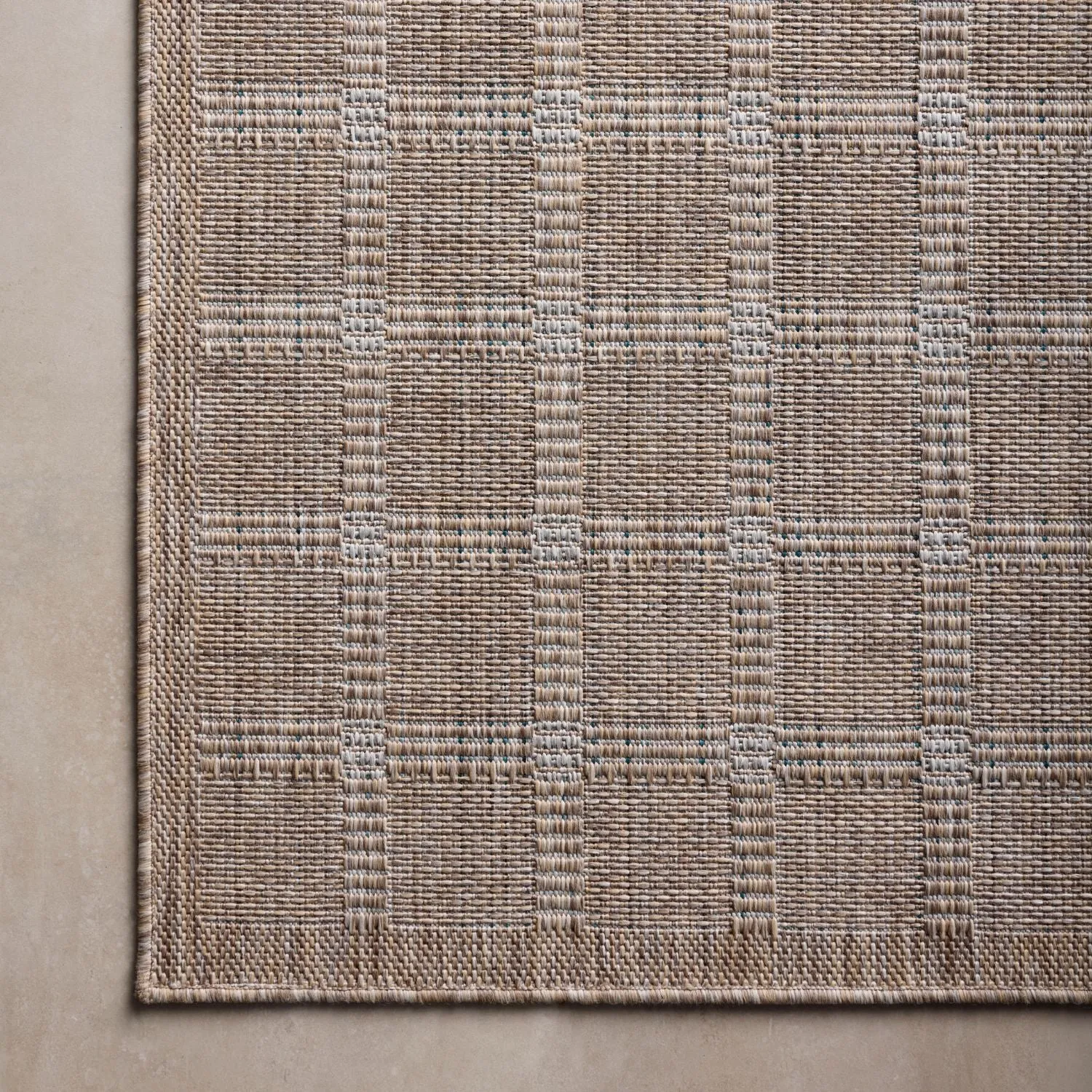 Amber Lewis x Loloi Topanga Natural/Bone Outdoor Rug