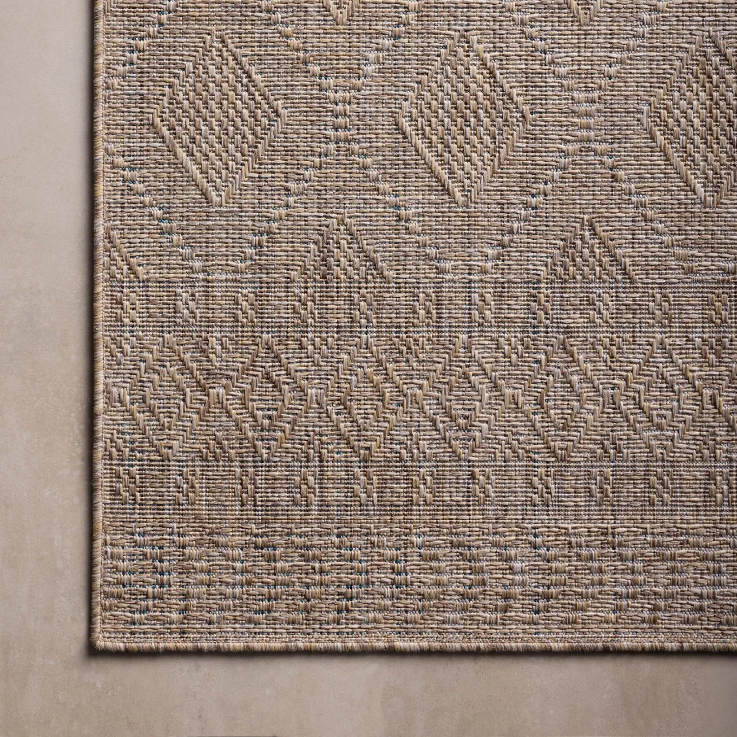 Amber Lewis x Loloi Topanga Natural/Mist Indoor/Outdoor Rug