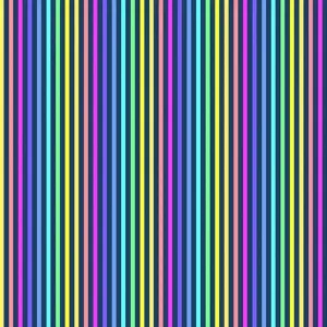 Andover Fabrics – Rainbow Stripe Navy A-9427-B