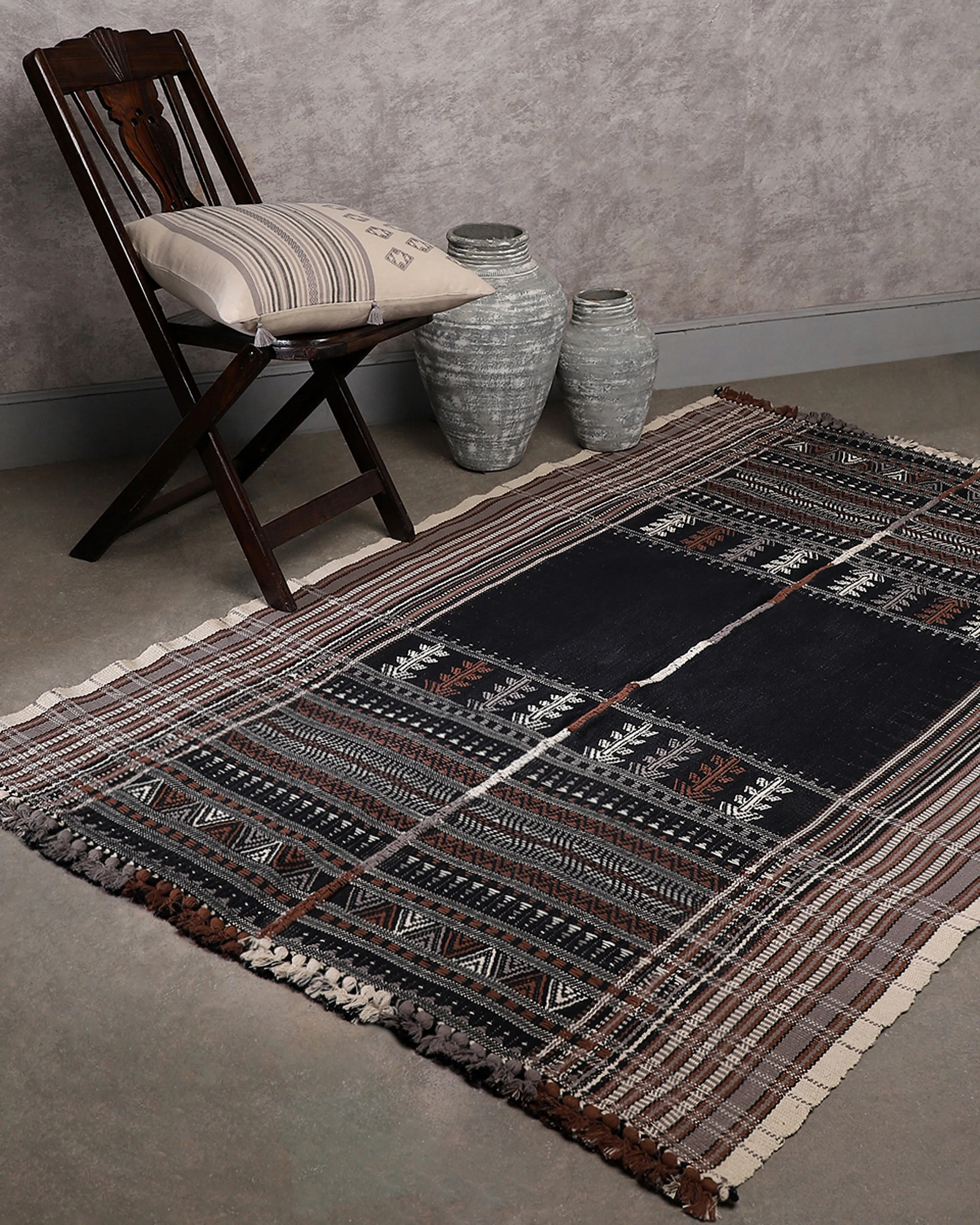 Anita Extra Weft Cotton Rug