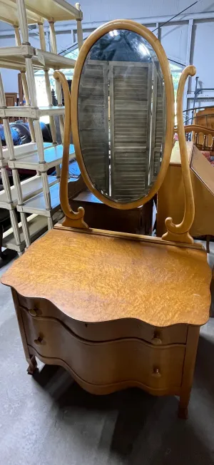 Antique Vanity with Mirror