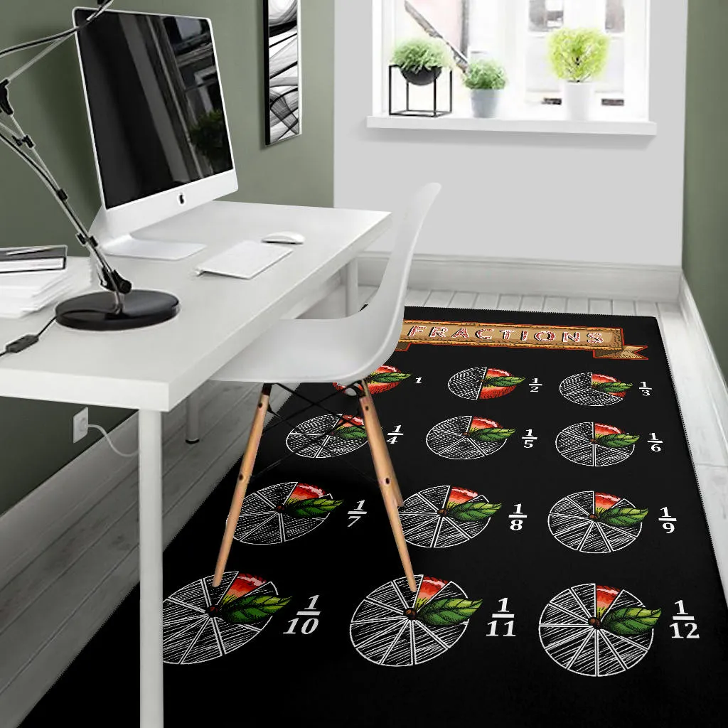 Apple Fractions Area Rug