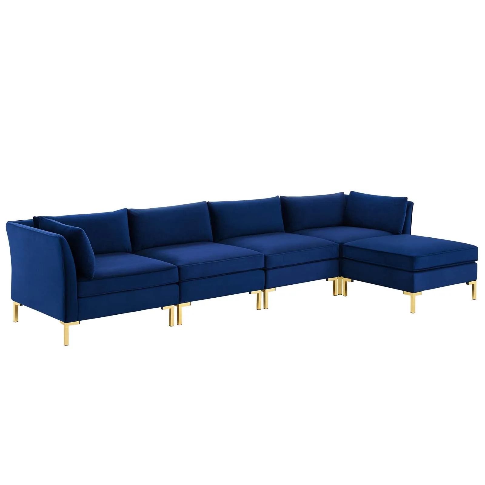 Ardent 5-Piece Performance Velvet Sectional Sofa by Modway