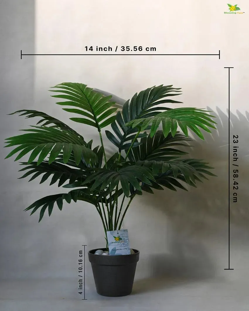 Areca Palm Ornamental Artificial Plant with Pot | 12 Leaves | 2 feet