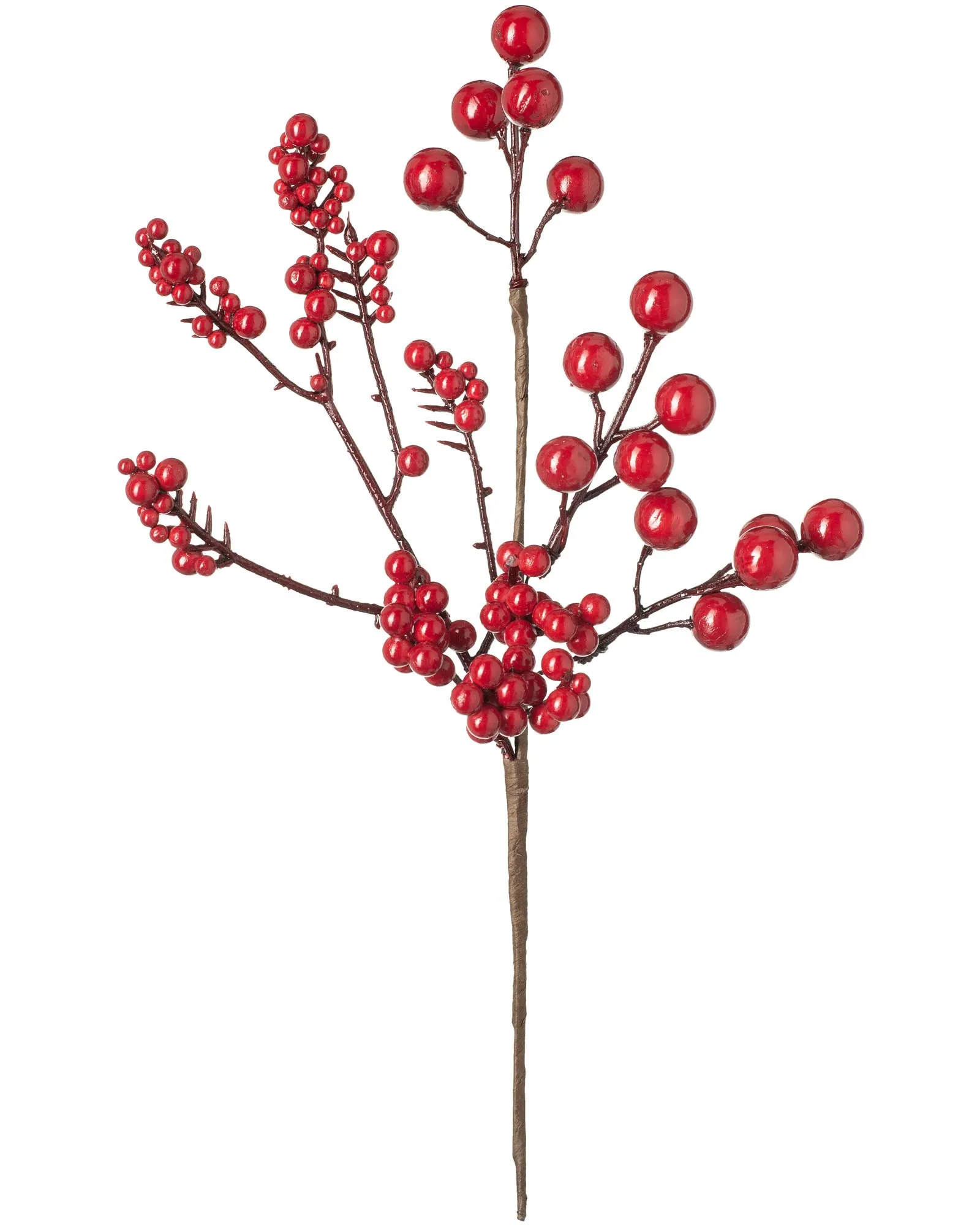 Artificial Berries Tree Pick, Red, 30 cm