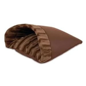 Aspen Kitty Cave Cat Bed Solid Chocolate Brown 1ea/19 In X 16 in