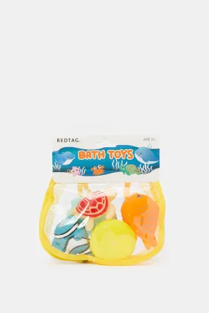 Assorted Marine Animal Bath Toys (4 Piece)