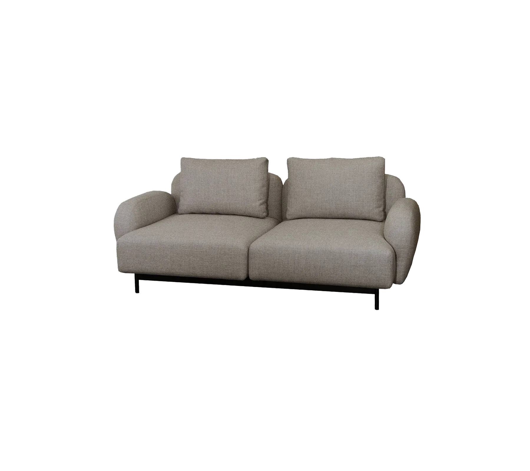 Aura 2-seater sofa with low armrest (10)