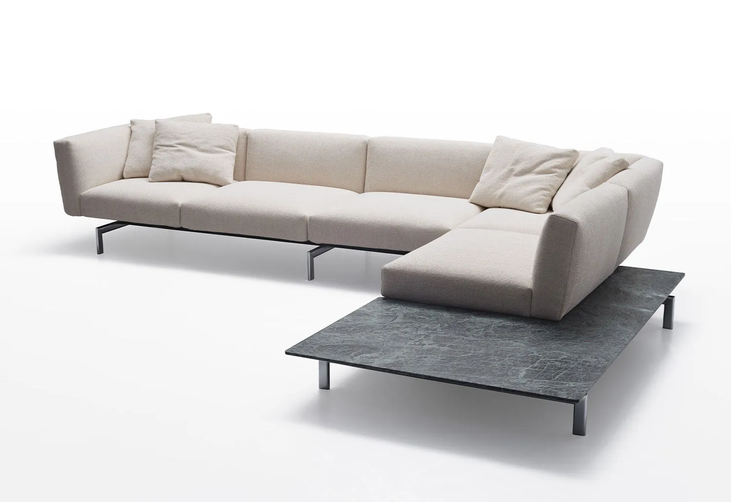 Elegant Avio Sofa with Stylish Accent Table