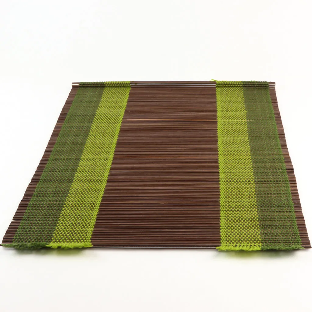 Bamboo Placemat - Set of 6 -  Green