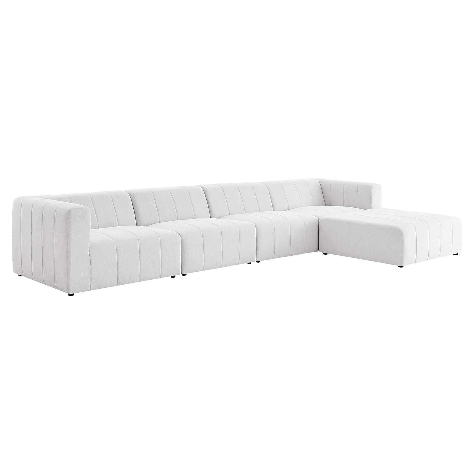 Bartlett Upholstered Fabric 5-Piece Sectional Sofa by Modway