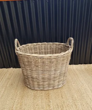 Basket Oval with Handle Large