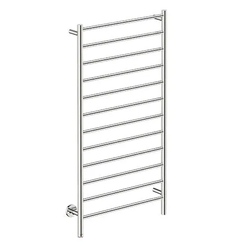 Bathroom Butler Natural 12 Bar Straight PTS Heated Towel Rail 650mm