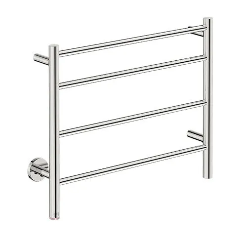 Bathroom Butler Natural 4 Bar Straight PTS Heated Towel Rail 650mm