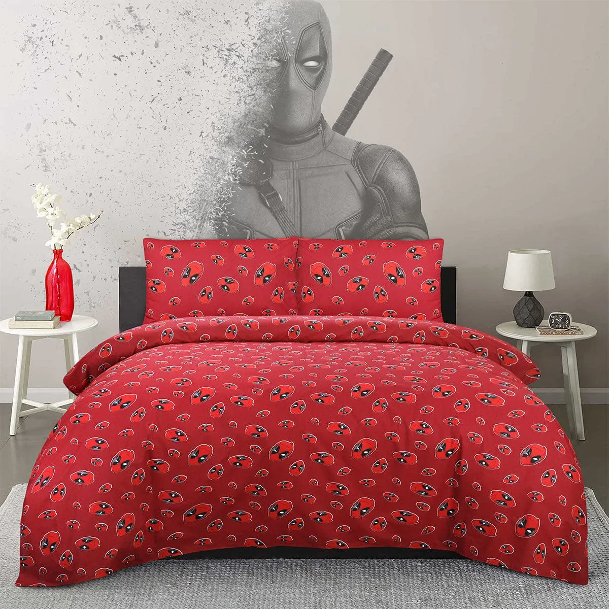 BED SHEET IRON MEN RED