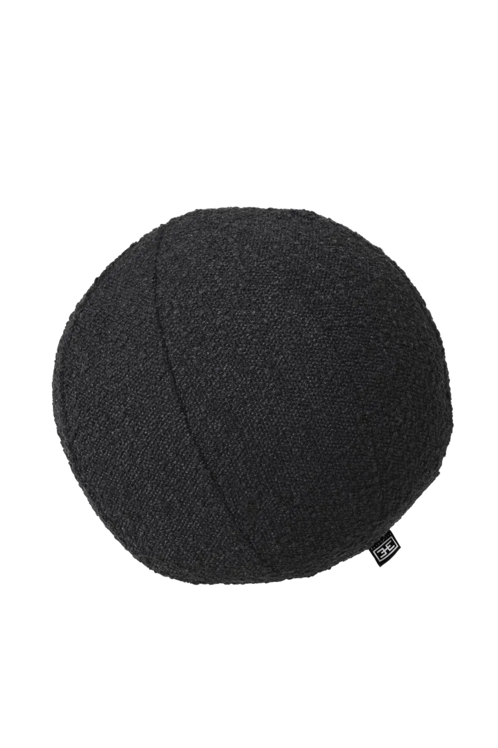 Black Boucl√© Ball Cushion | Eichholtz Palla