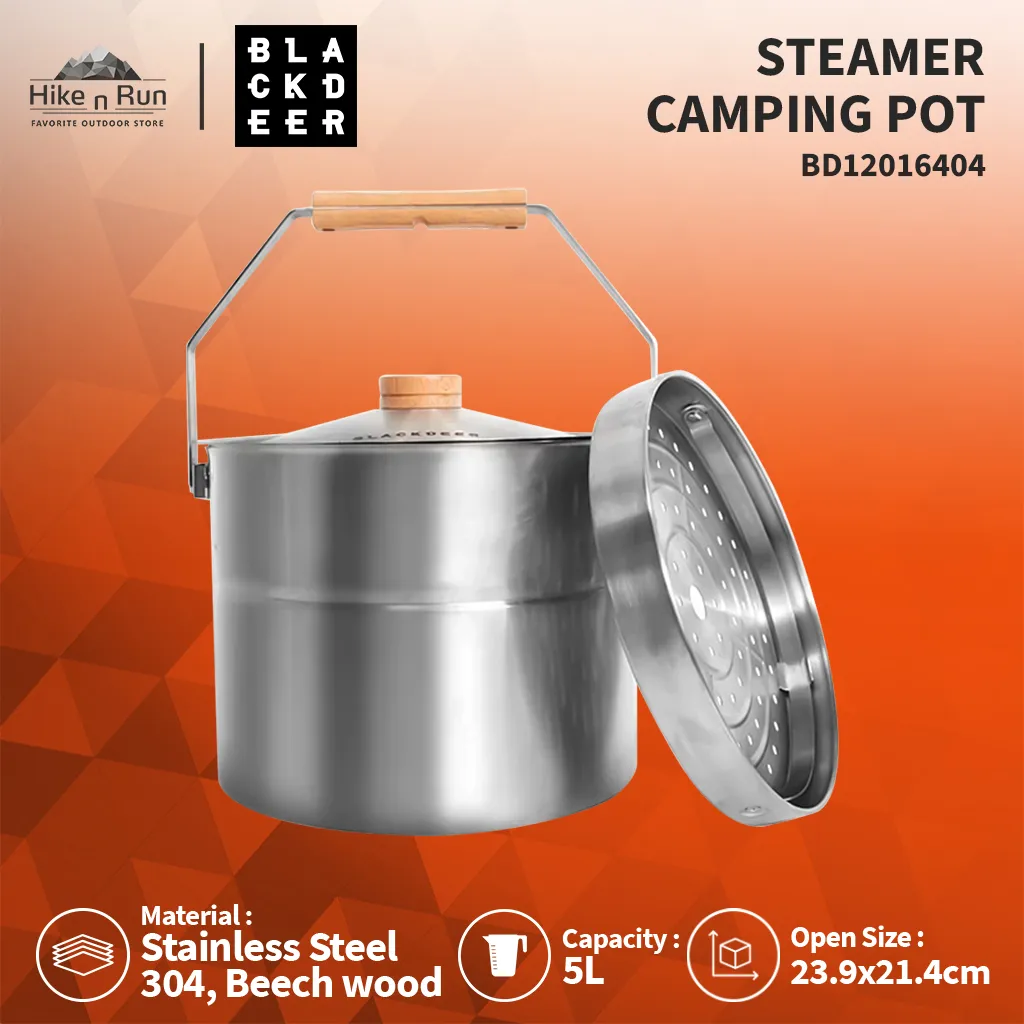 Blackdeer Alat Kukus Makanan Panci Steamer Camping Pot BD12016404