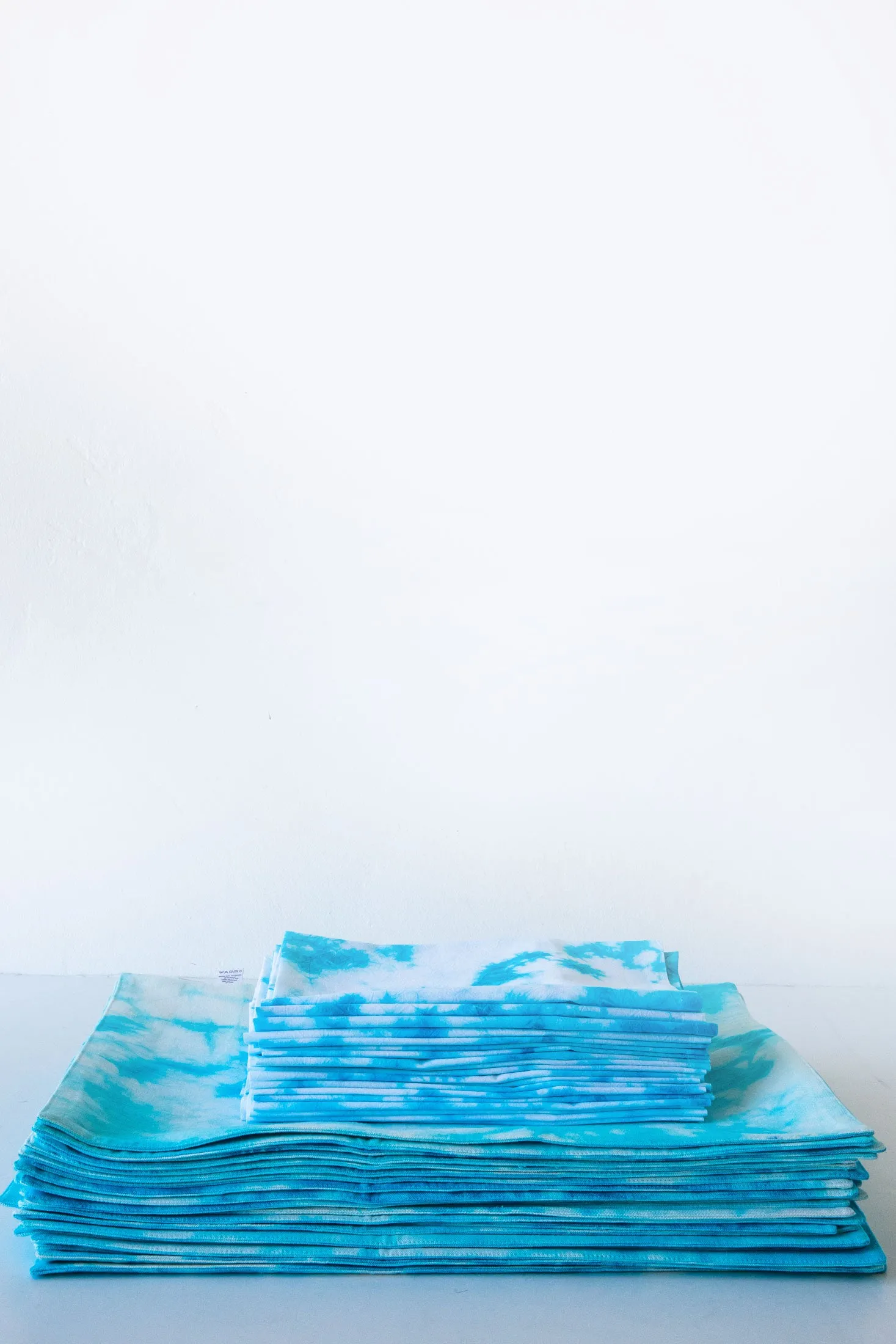 Blessed White/Blue  Shibori Canvas Placemats