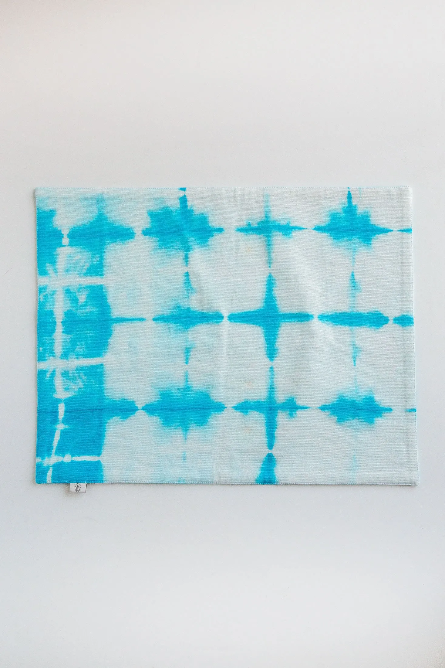 Blessed White/Blue  Shibori Canvas Placemats