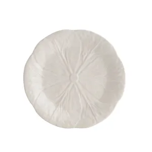 Bordallo Pinheiro White Cabbage Plate, 19cm