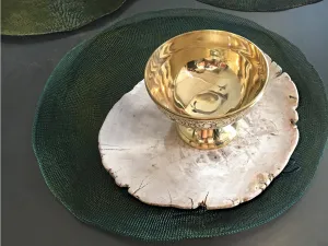 Brass Footed Bowl - Set of 2