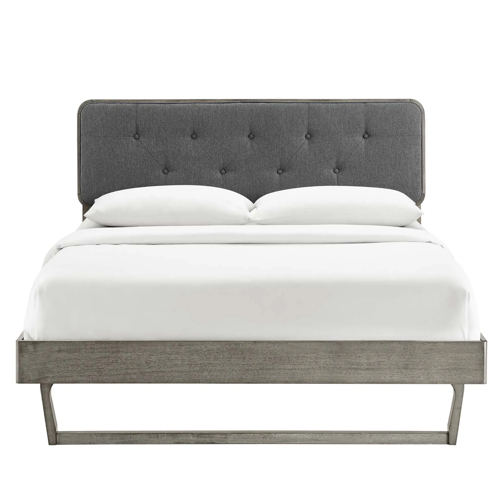 Bridgette Wood Platform Bed With Angular Frame by Modway