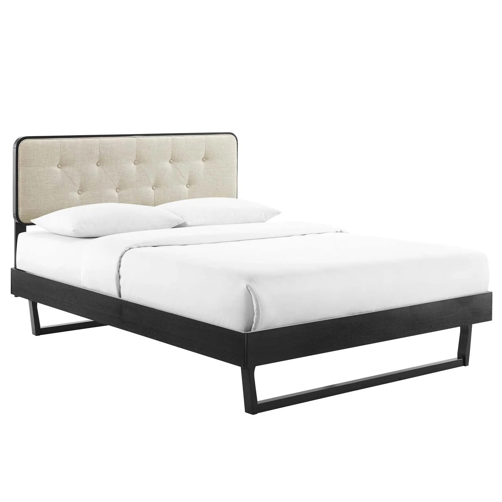 Bridgette Wood Platform Bed With Angular Frame by Modway