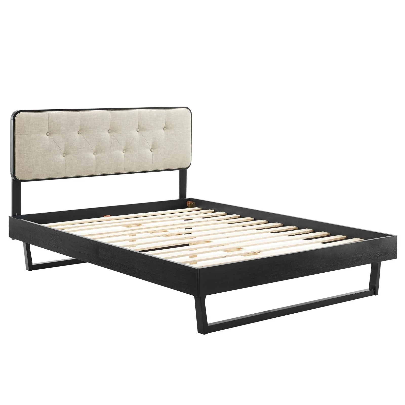 Bridgette Wood Platform Bed With Angular Frame by Modway