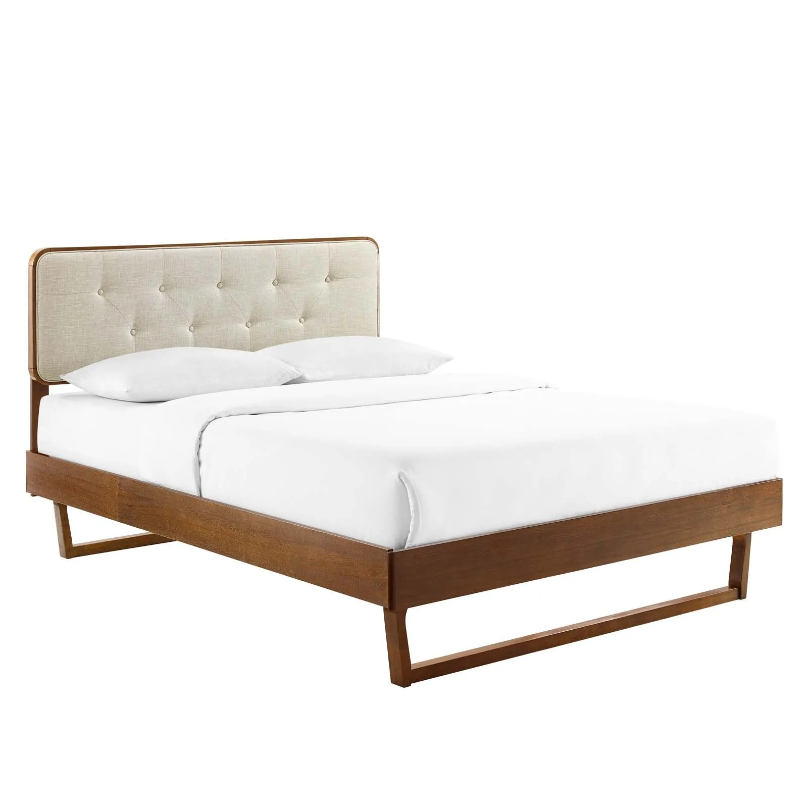 Bridgette Wood Platform Bed With Angular Frame by Modway