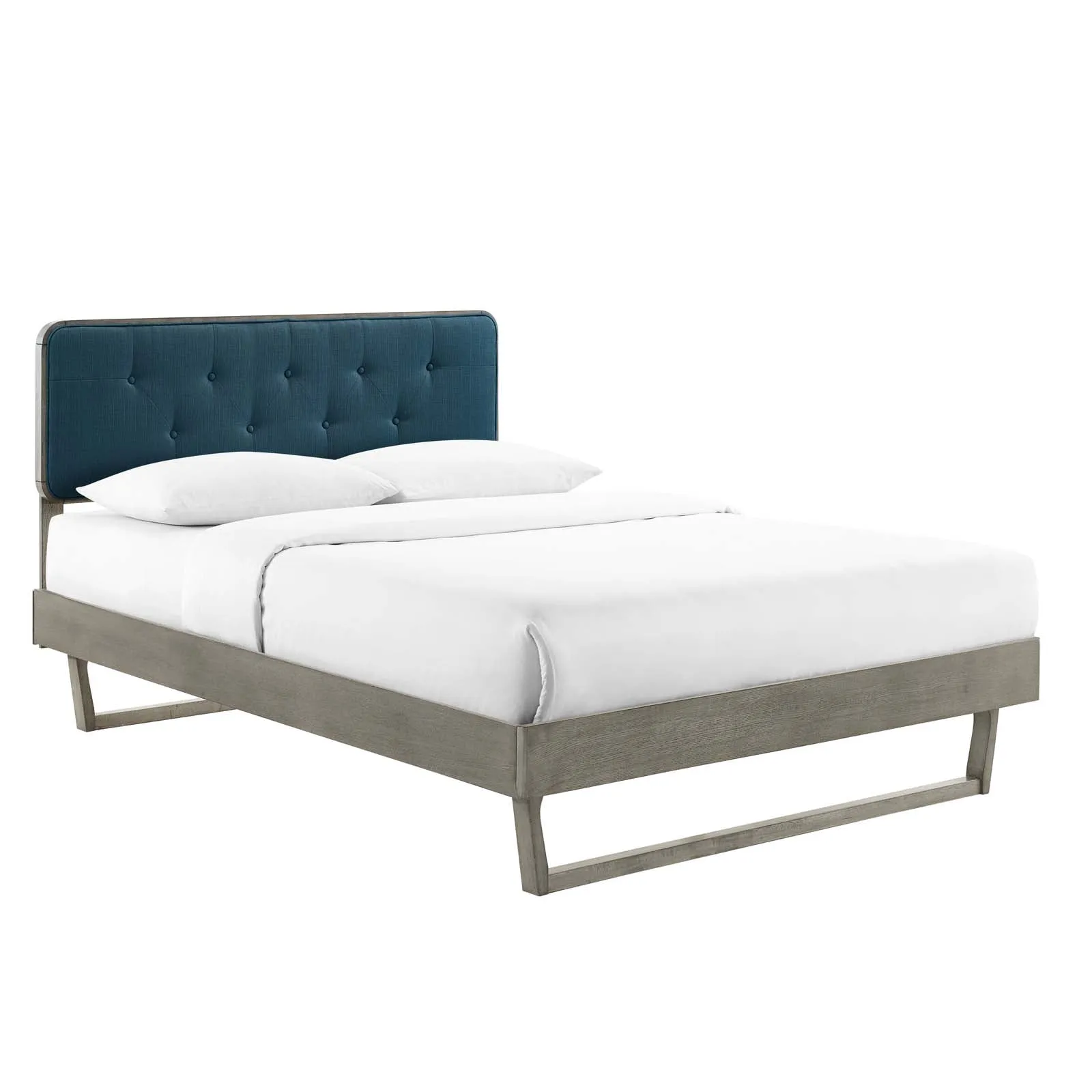 Bridgette Wood Platform Bed With Angular Frame by Modway