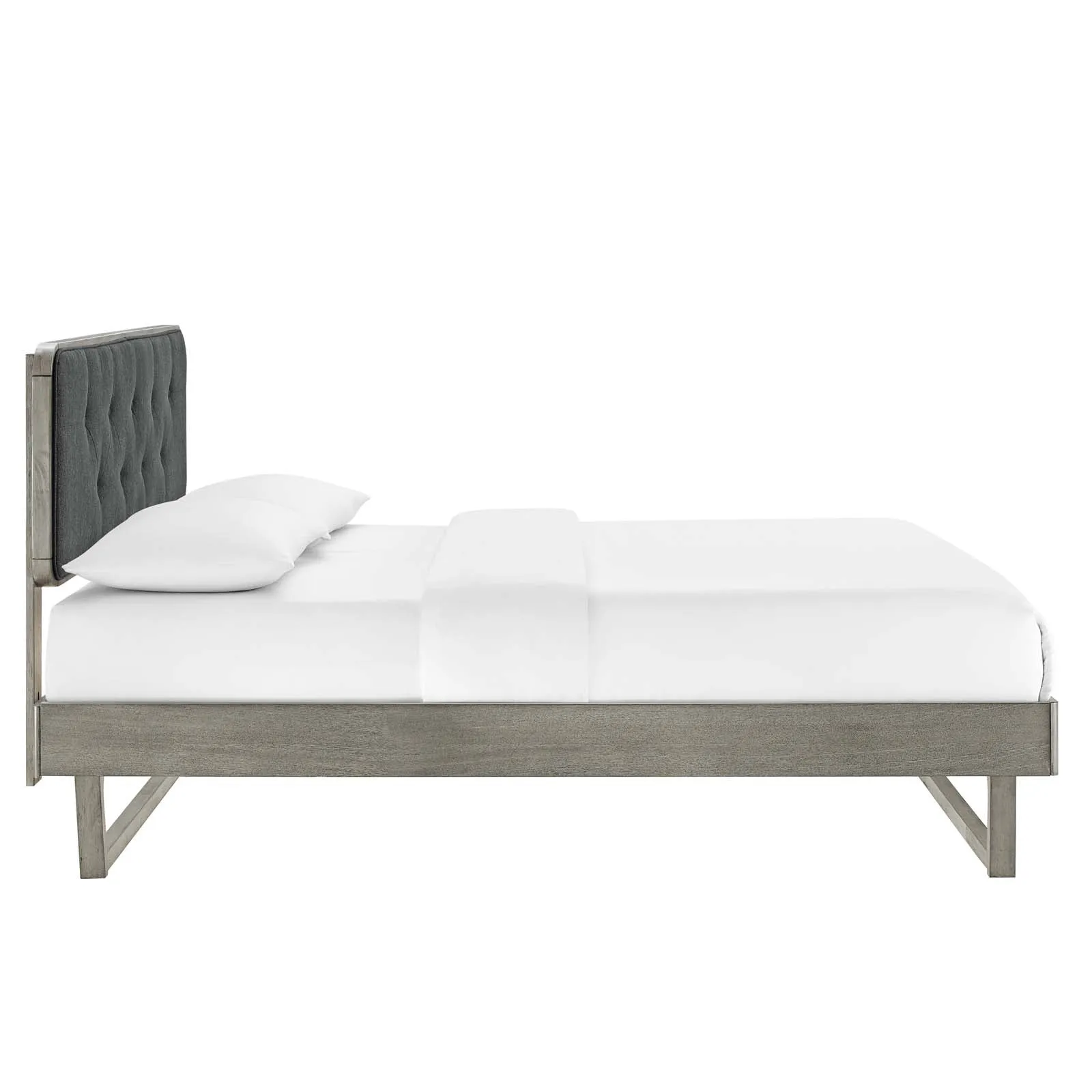 Bridgette Wood Platform Bed With Angular Frame by Modway