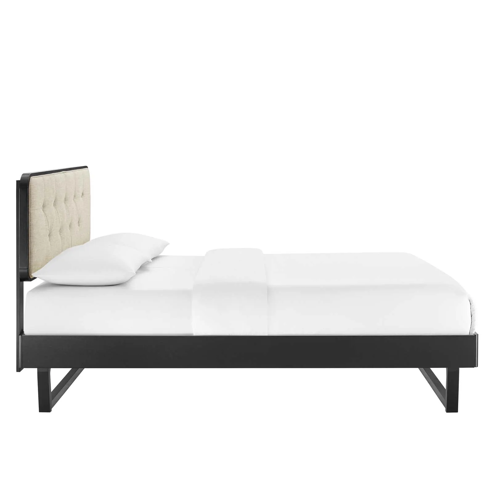 Bridgette Wood Platform Bed With Angular Frame by Modway