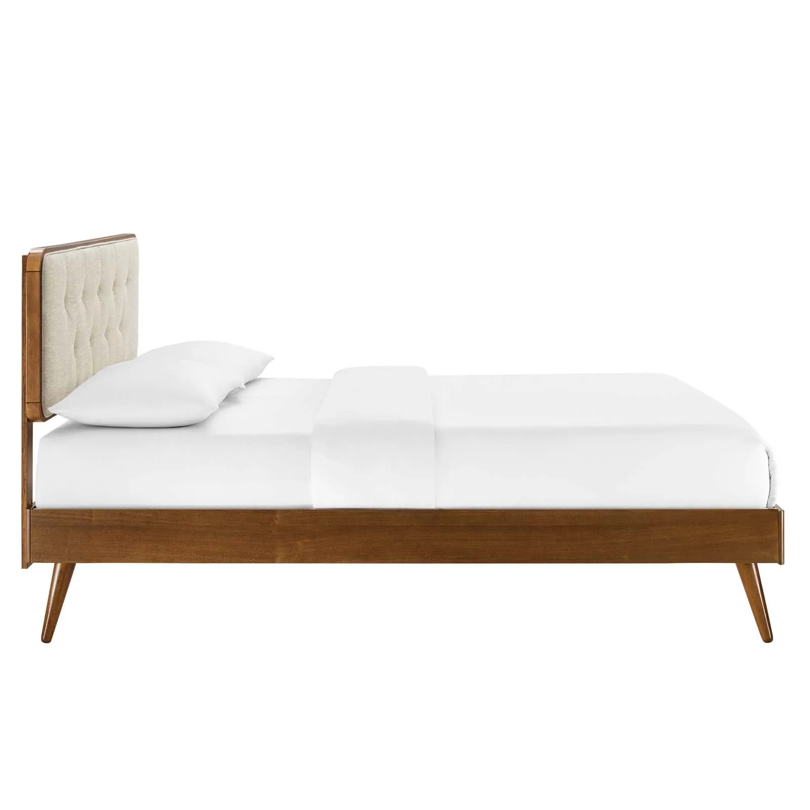 Bridgette Wood Platform Bed With Splayed Legs by Modway