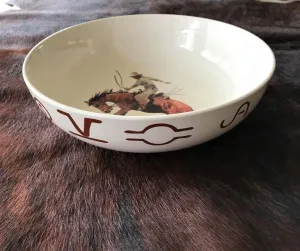 Bronc and Brands Serving Bowl